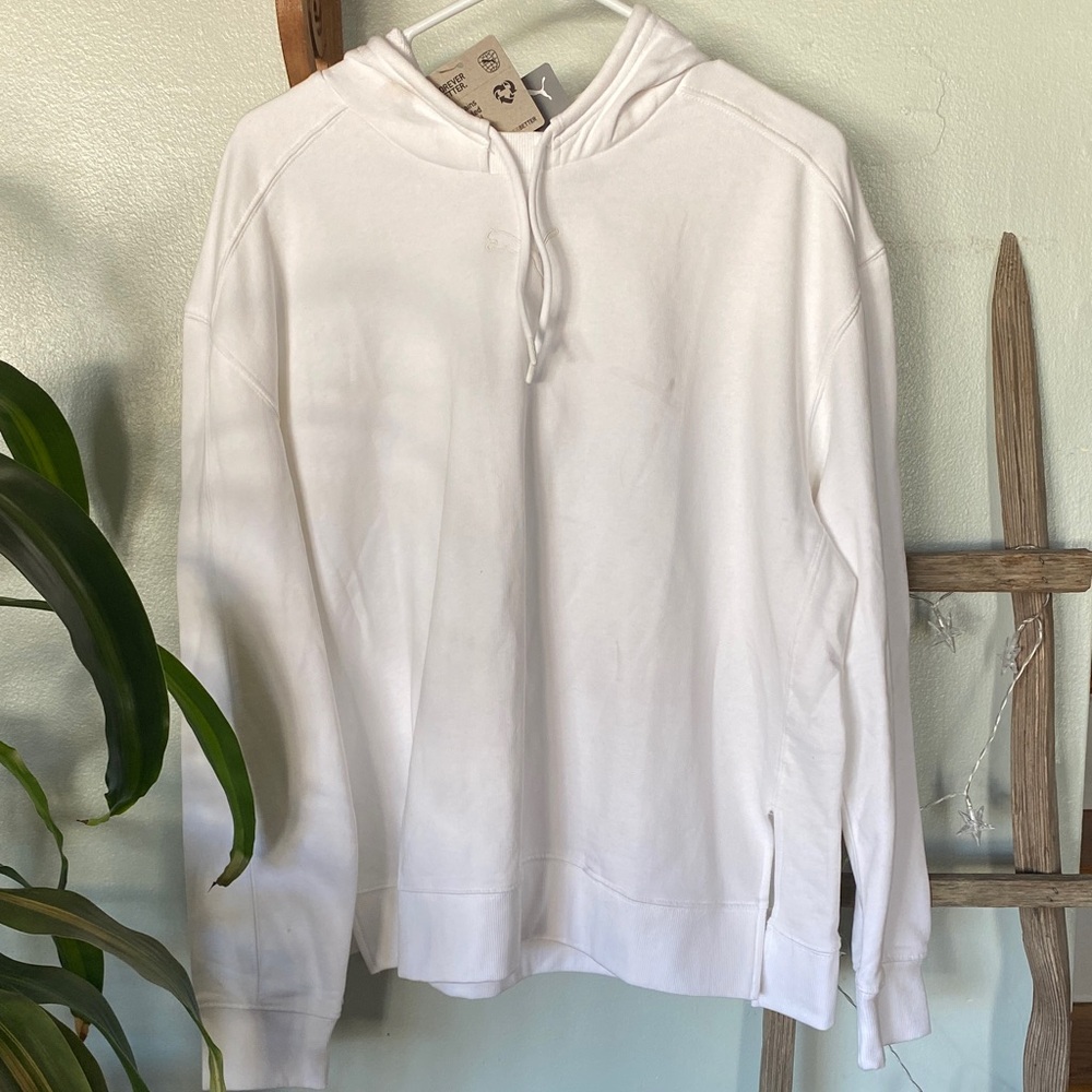 Puma woman’s Classic White Hoodie